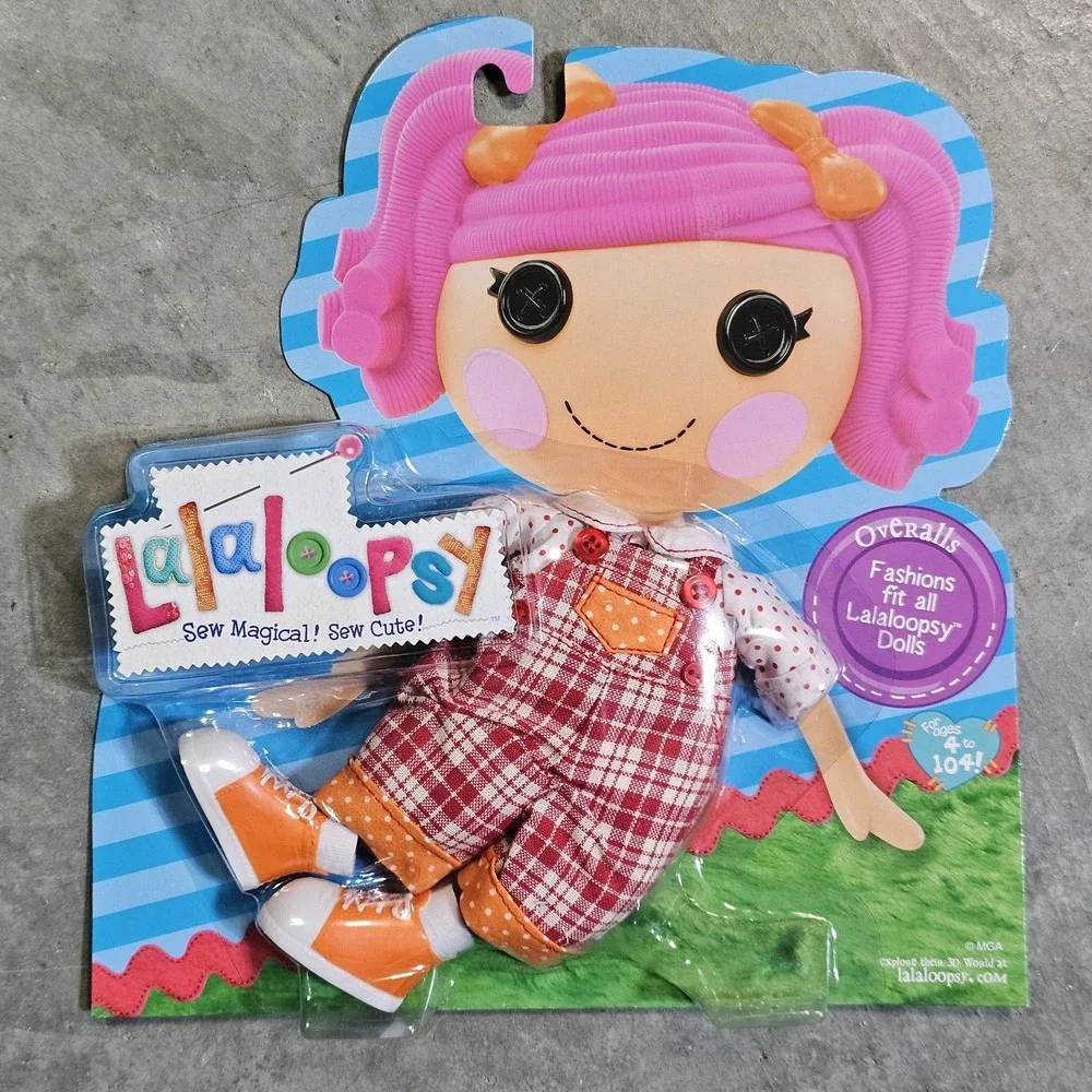 Lalaloopsy Doll Clothes Plaid Overalls Polka‎ Dot Shirt Sew Magical! Sew Cute!